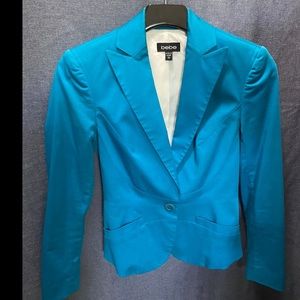 Bebe deep sky blue blazer